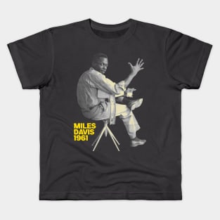 Classic Young Miles Davis Golden Kids T-Shirt